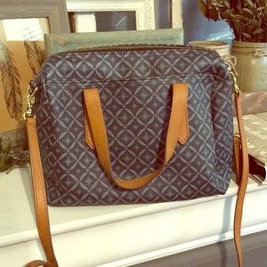 Fossil Purse Sydney Signature Blue Multi